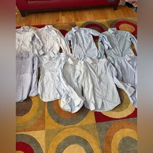 T.M. Lewin Jermyn ST. London Button Down Dress Shirt Set Collar 15 Sleeve 34